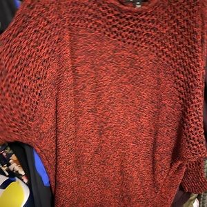 Crocheted sweater shirt